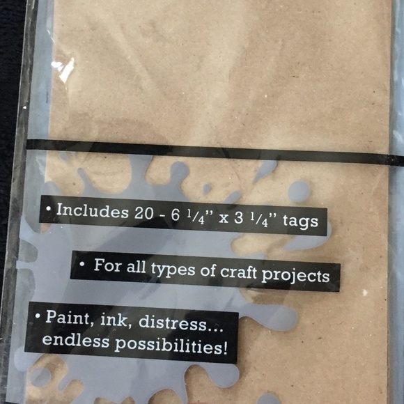 🐌5 Items for $15🐌 Hanger Craft Tags Pack of 20 - Picture 3 of 4